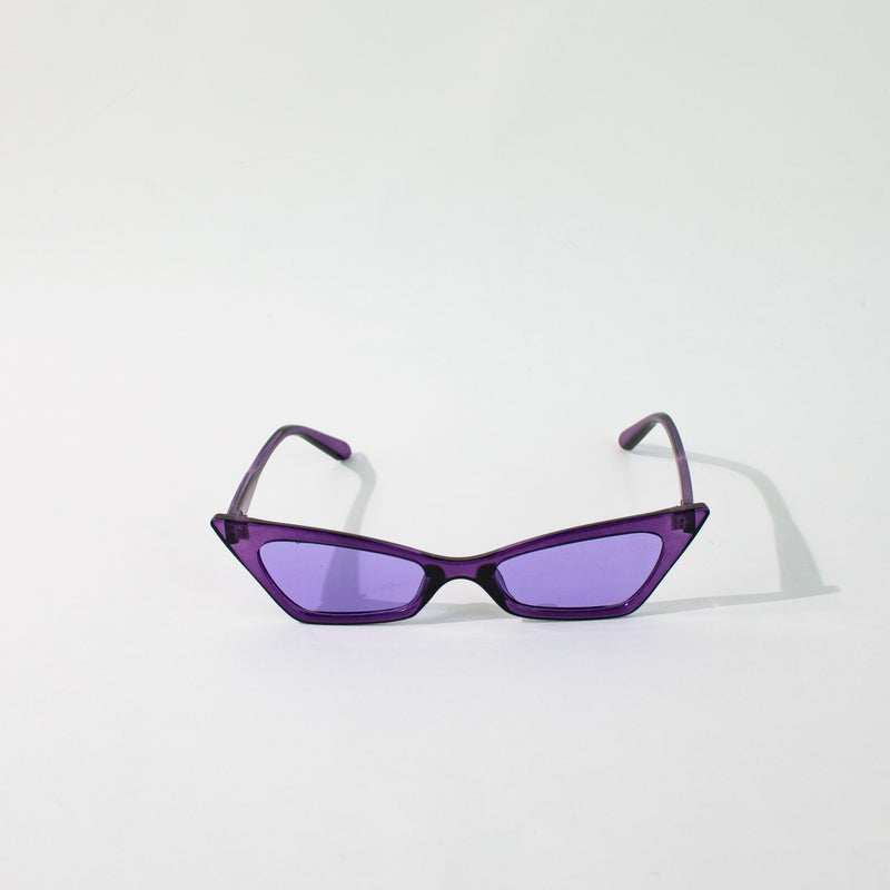 Rectangle Cat-Eye Berry Purple Sunglass Eyewear XO Eyewear   