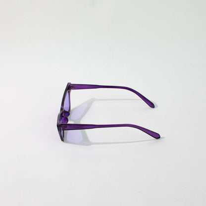 Rectangle Cat-Eye Berry Purple Sunglass Eyewear XO Eyewear   