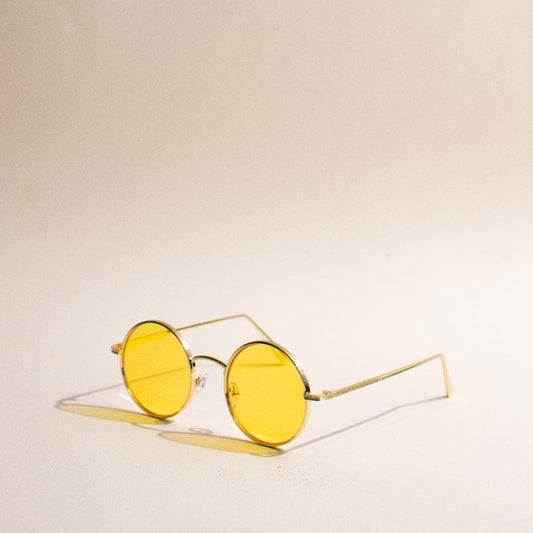 Retro Way Round Corn Yellow Sunglasses Eyewear XO Eyewear   