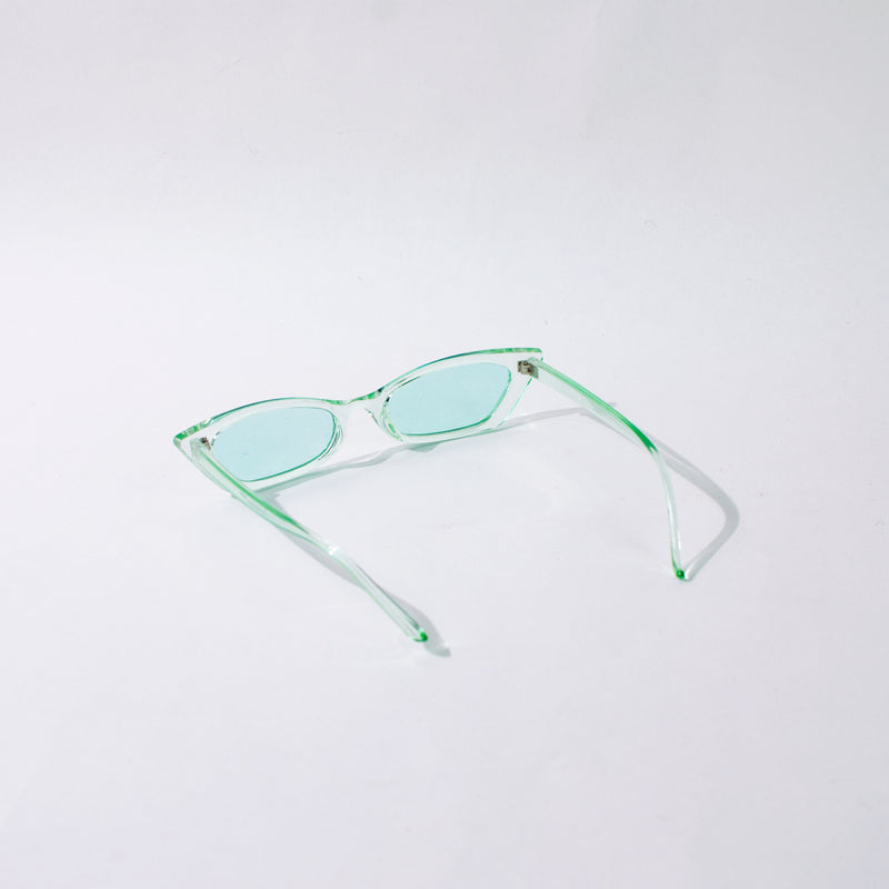 Luxury Cat-Eye Clear Frame Mint Green Sunglass Eyewear XO Eyewear   