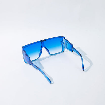 Vintage Oversized Blue Tint Clear Sunglass Eyewear XO Eyewear   