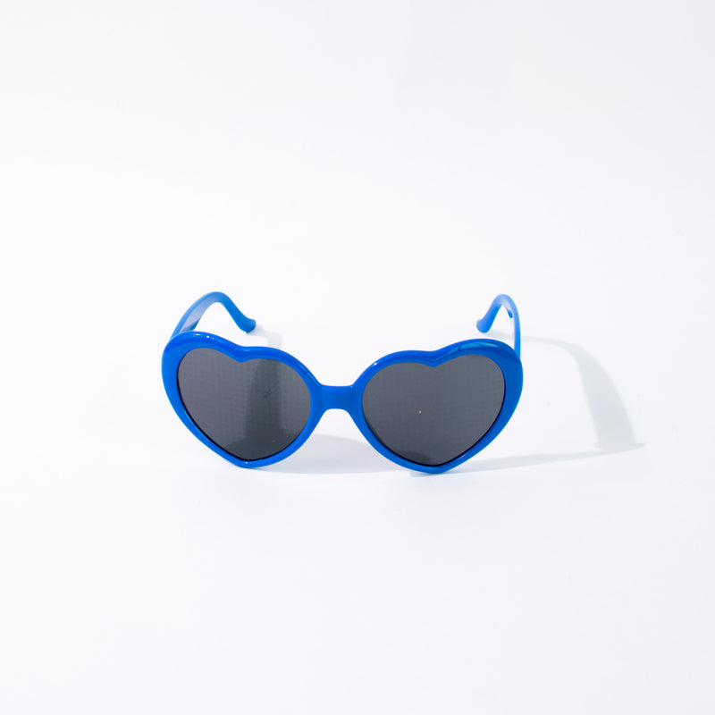 Lapis Blue Heart Effect Diffraction Sunglass Eyewear XO Eyewear   