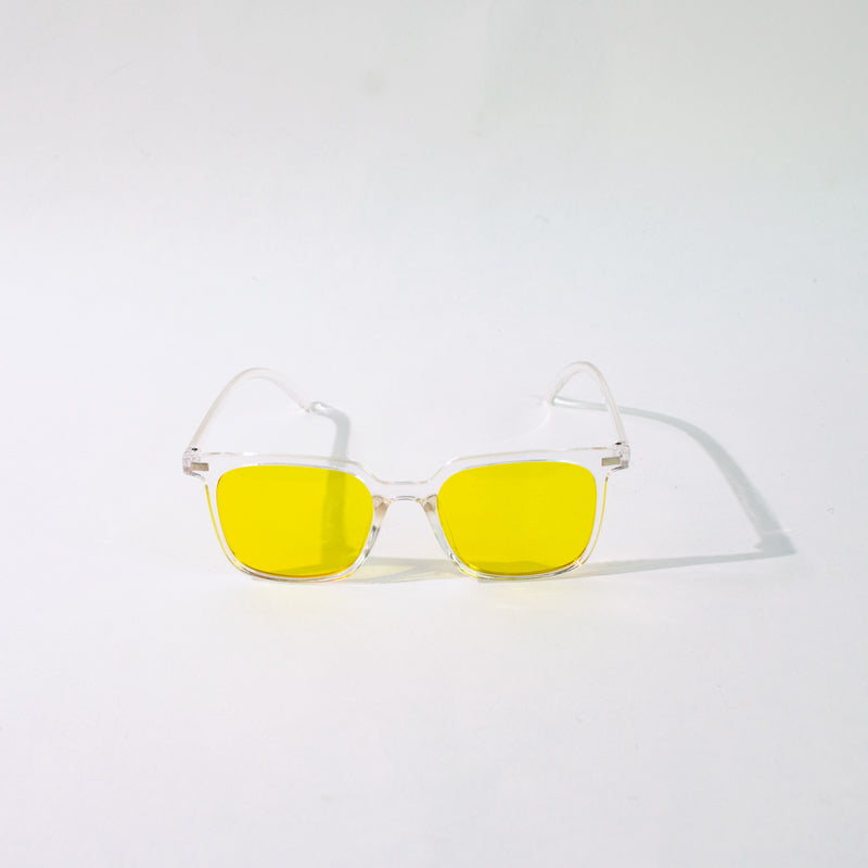 Clear Butter Yellow Wayfarer Sunglass Eyewear XO Eyewear   