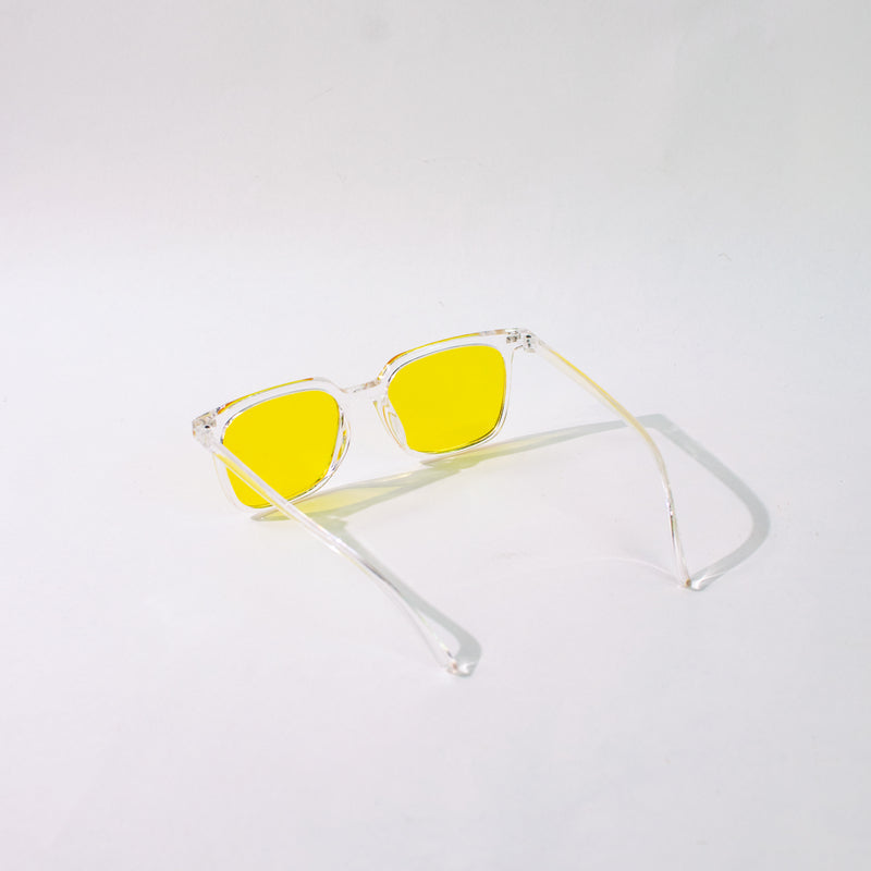 Clear Butter Yellow Wayfarer Sunglass Eyewear XO Eyewear   